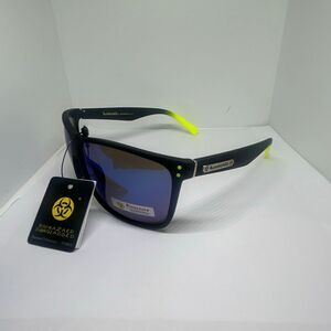 Biohazard Mirrored Sunglasses Men’s UV400 Protection